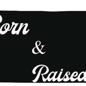 Pennsylvania Born and Raised Decal PA for cars laptops mirrors windows decals sticker Stickers car window laptop mirror