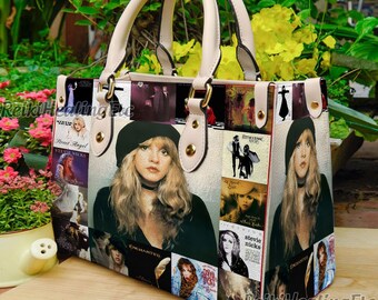 Stevie Nicks Vintage Leather Handbag, Stevie Nicks Leather Top Handle Bag, Shoulder Bag, Crossbody Bag, Vintage HandBag