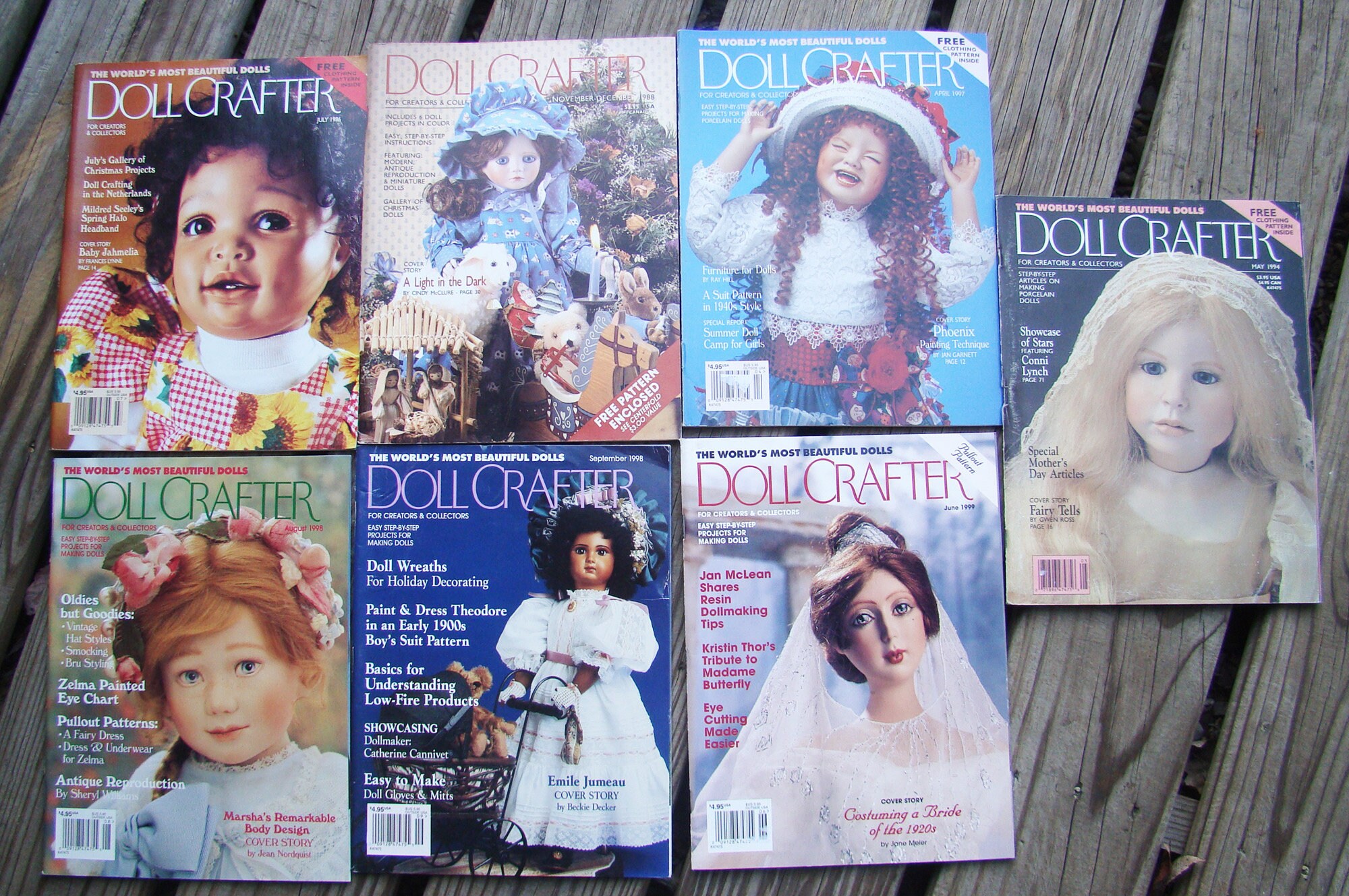 Lot of 7 Doll Crafter Magazines with Patterns Etsy