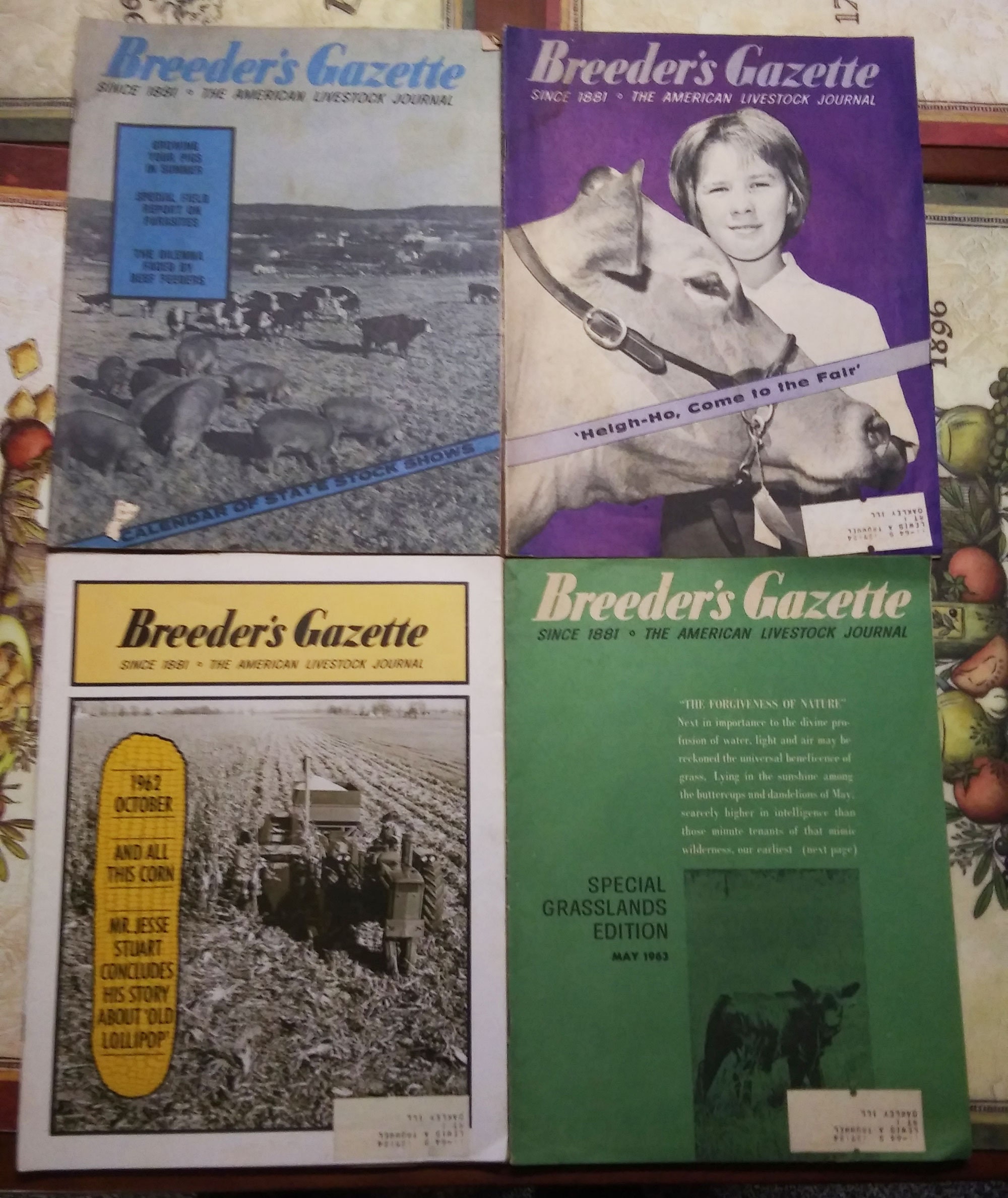 Lote de 4 Breeder's Gazette The Livestock Journal Etsy España