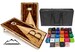 Wood Letter Design Cornhole Solutions Bundle - Includes(2) Regulation Boards and (8) Playing Bags, with a Carrying Case! Plus Free Shipping! 