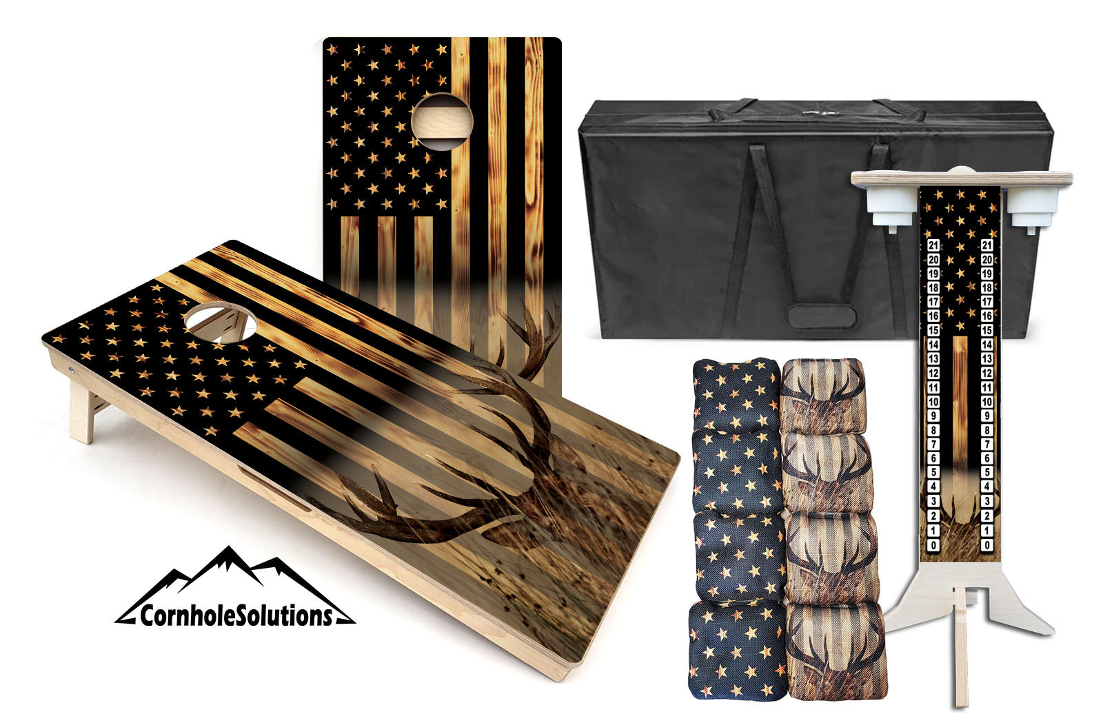 Rustic Hidden Deer Score Stand Bundle Includes 2 Regulation 
