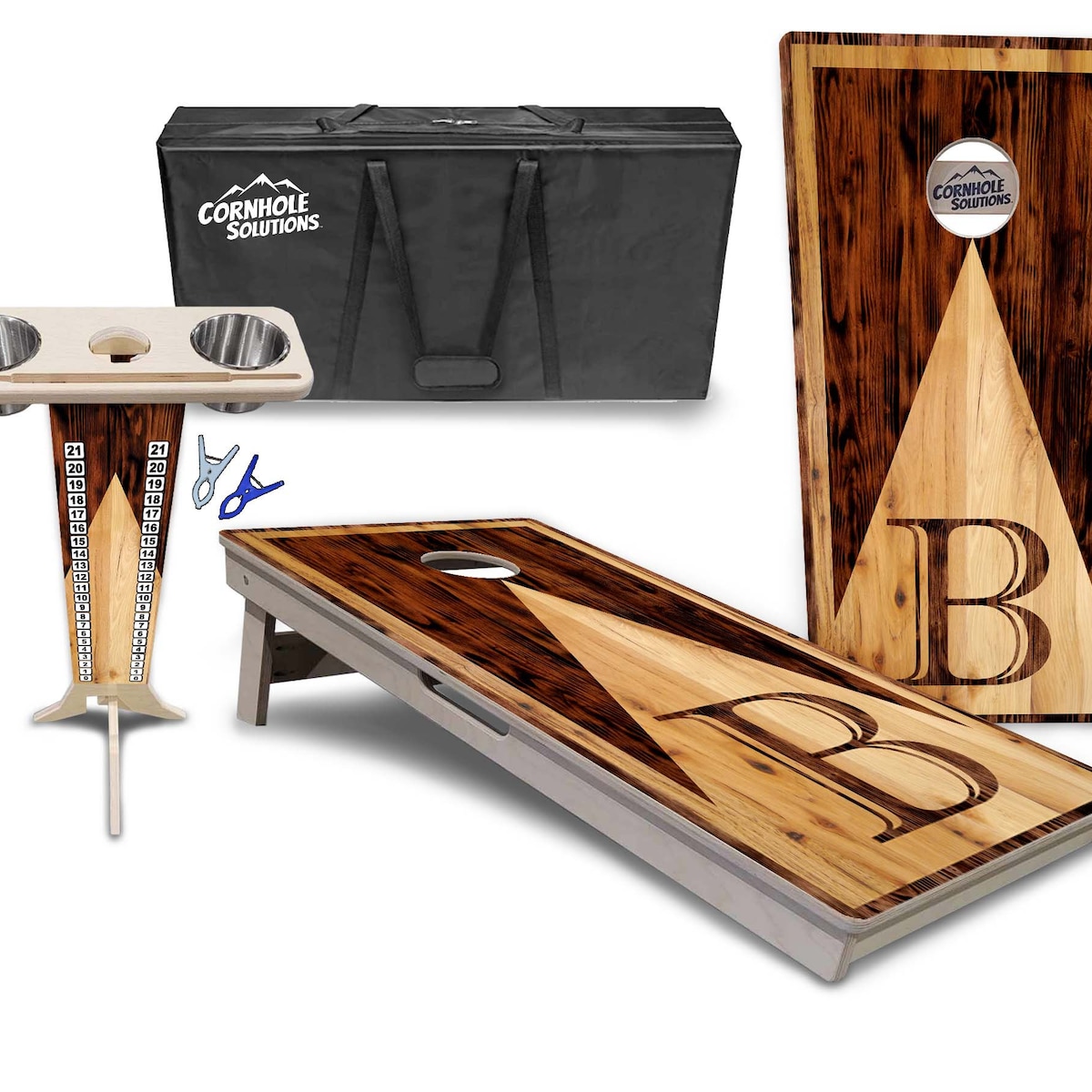Tournament Cornhole Bundle Options - Wood Letter - 2'x4' Regulation Set - 3/4″ Baltic Birch + Scorebrace + UV Direct Print + UV Clear Coat - Etsy