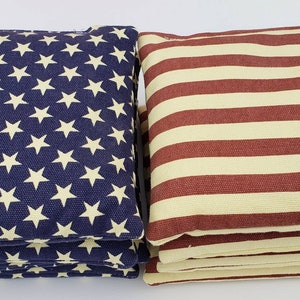 All Weather Resin Filled Distressed Stars & Stripes Regulation 6x6 Cornhole Bags includes 8 bags image 5