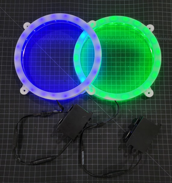 Premium LED Cornhole Light Ring Set (2 lights per box) - 20 Different Color Options!