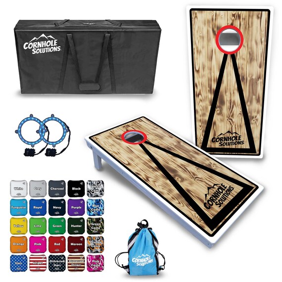 All Weather Cornhole Boards - Burnt Triangle CS Logo