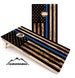 Thin Blue Line Design - Cornhole Set - Direct UV Printed 4'x2' Professional Cornhole Set - Made in the USA! Free Shipping! 