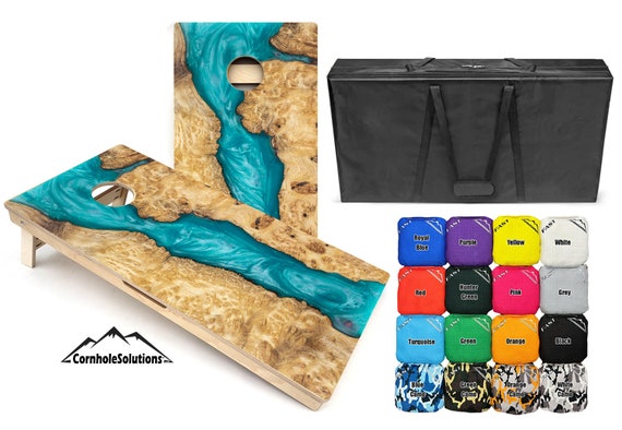 Green Epoxy Design Rec Bundle - Includes (2) Regulation Boards, (8) Playing Bags and a Carrying Case! Free Shipping!