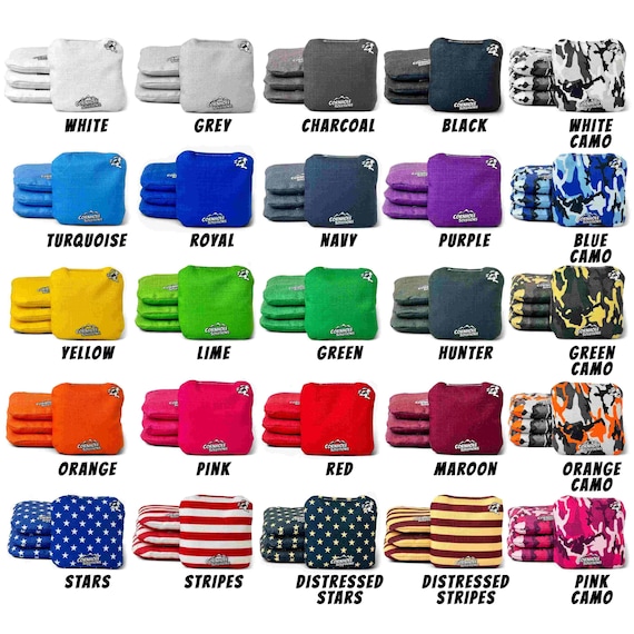 Pro Style Rec Cornhole Bags – Set of 8 (Pick 2 Colors)