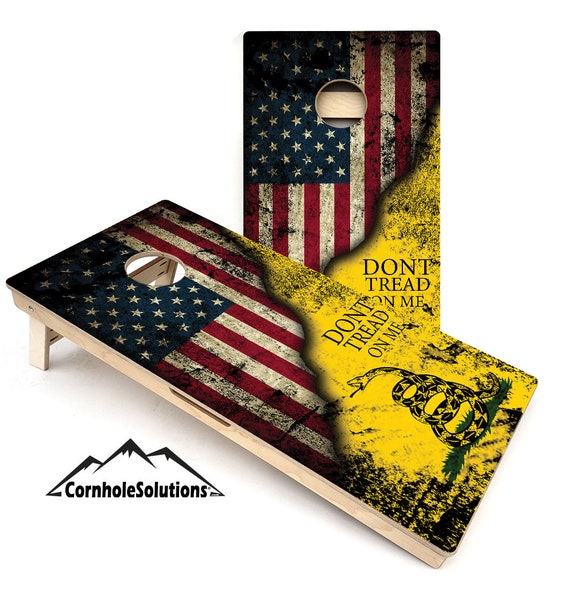 DTOM & Flag Design - Cornhole Set - Direct UV Printed 4'x2' Professional Cornhole Set - Made in the USA! Free Shipping!
