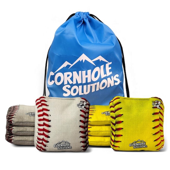 Pro Style Rec Cornhole Bags – Set of 8 (Sports Theme)