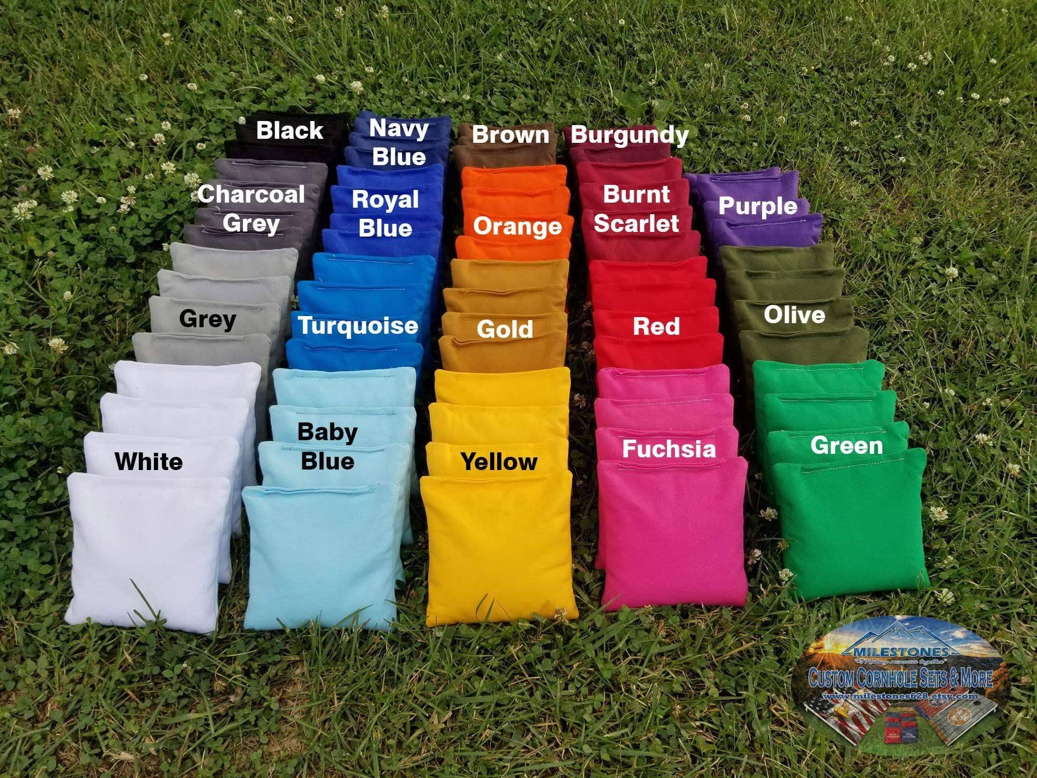 ALL Weather Regulation Cornhole Bags (this listing includes 8 resin