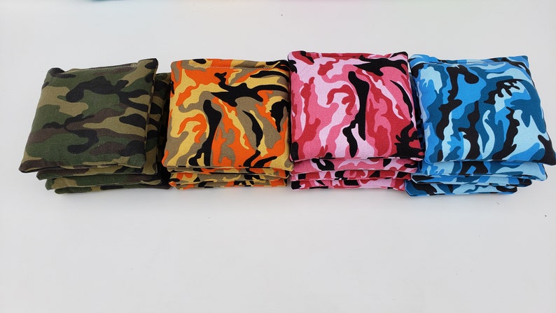 All Weather Resin Filled Select your colors Regulation 6x6 Cornhole Bags includes 8 bags image 4