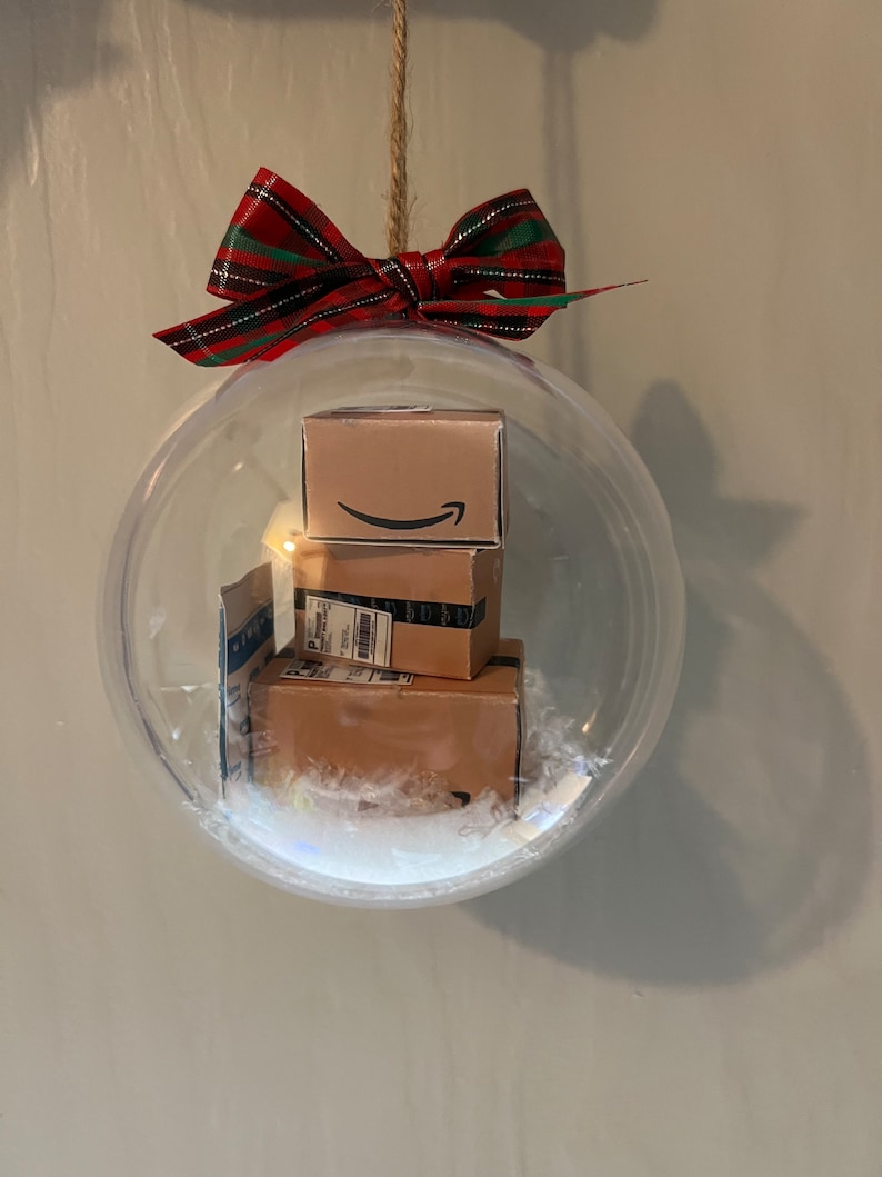 Mini Amazon Box Christmas Ornament Decor Etsy