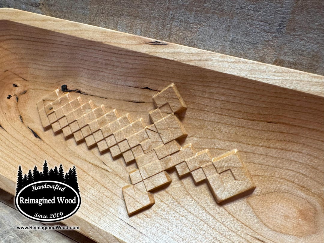 Minecraft Diamond Sword Change Tray Valet Catch-all - Etsy