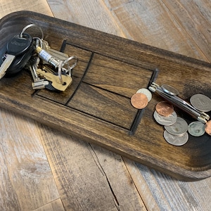 Texas Flag change tray valet catch-all