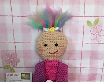 50% OFF    Stressed Out Doll - Pink Violet