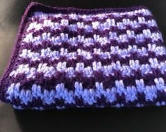 50% OFF Doll Blanket/Lap Blanket - Lavender and Purple