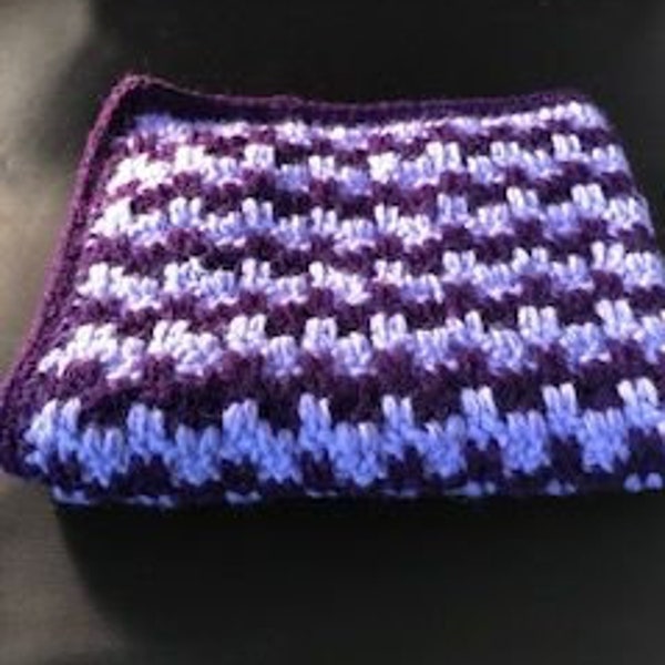 50% OFF Doll Blanket/Lap Blanket - Lavender and Purple