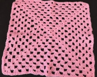 Doll Blanket- Small- Bright Pink