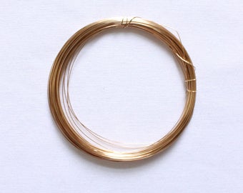 14k Gold Filled Wire round.. 24 g gauge ga Bulk dead soft and half hard sale WGF24.. Shop Sale..10 feet wholesale.