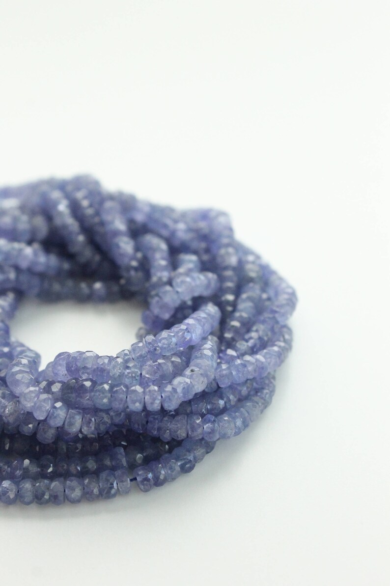 Tanzanite Beads Full Strand 13.5 3mm X 4mm Rondelle Etsy