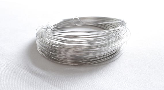 3 Feet 18 Gauge Sterling Silver Wire Half Hard Round Wire .925 Jewelry Wire Crafting  Wire Bulk Wire Wholesale SS HH Wire 