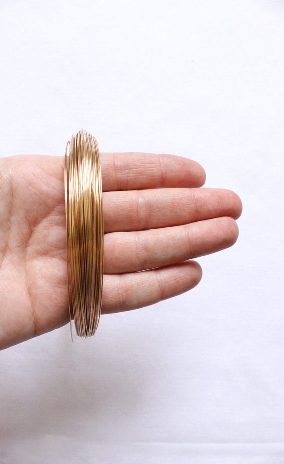 half hard 14kt gf 10 ft commercial supplies 21g round wire for jewelry making hh wire wrapping