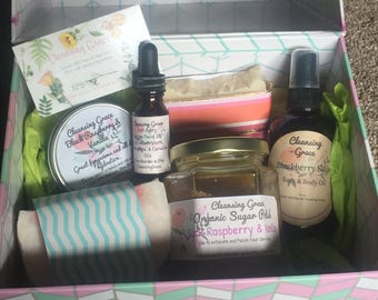 Awesome Mothers Day Gift, Because She DESERVES it! Gift Box, Custom Therapy Skin Care Gift-box, Mothers Day Gift, Sugar Scrubs, Spa Day