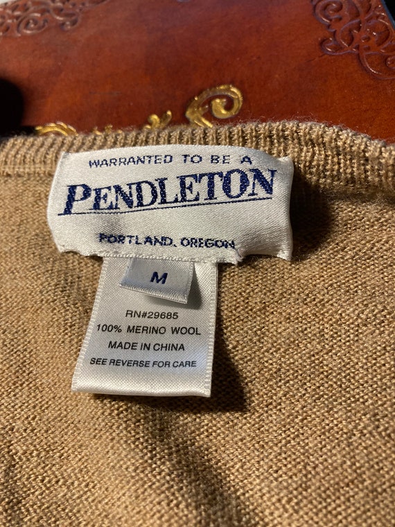 Vintage 1990s 90s Y2K Pendleton 100% Merino Wool … - image 5