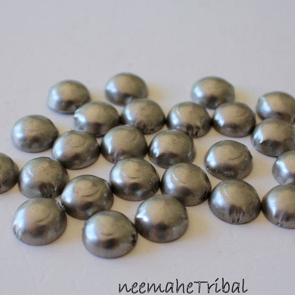 Neue silberfarbene Kuchi Tribal Buttons, Durchmesser 12 mm, Tribalzubehör, Tribal DIY