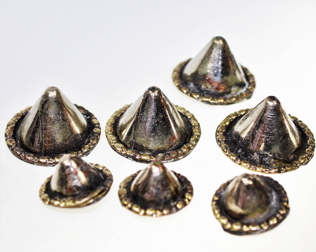 Spike Buttons, Set of 14 Buttons, Tribal Spiky Buttons, 2.4 Cm Diameter ...