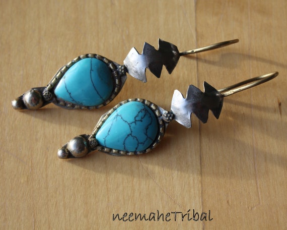 Turquoise Earrings Statement Earrings Dangle Earrings Blue Earrings  Turquoise Earrings Dangle Jewelry - Etsy