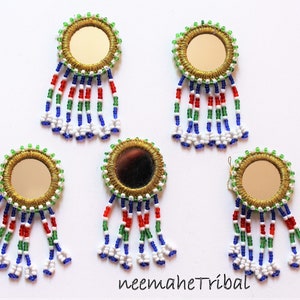 Spiegelchen, Tribal Spiegel, Tribal DIY Zubehör, Set von 5 Spiegeln, Tribal Fusion, Kostüm Zubehör, Tribal DIY