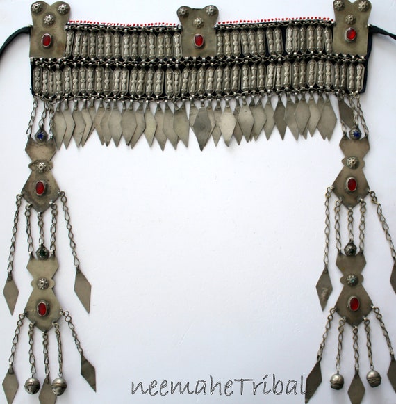 Vintage Turkmen Wedding Headpiece GAASHBAAGH with