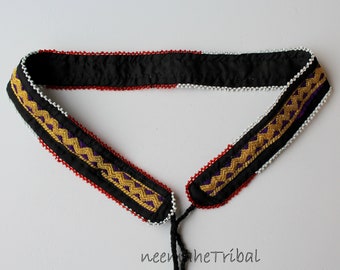 Embroidered Bellydance Tribal Hippie Belt Base for DIY