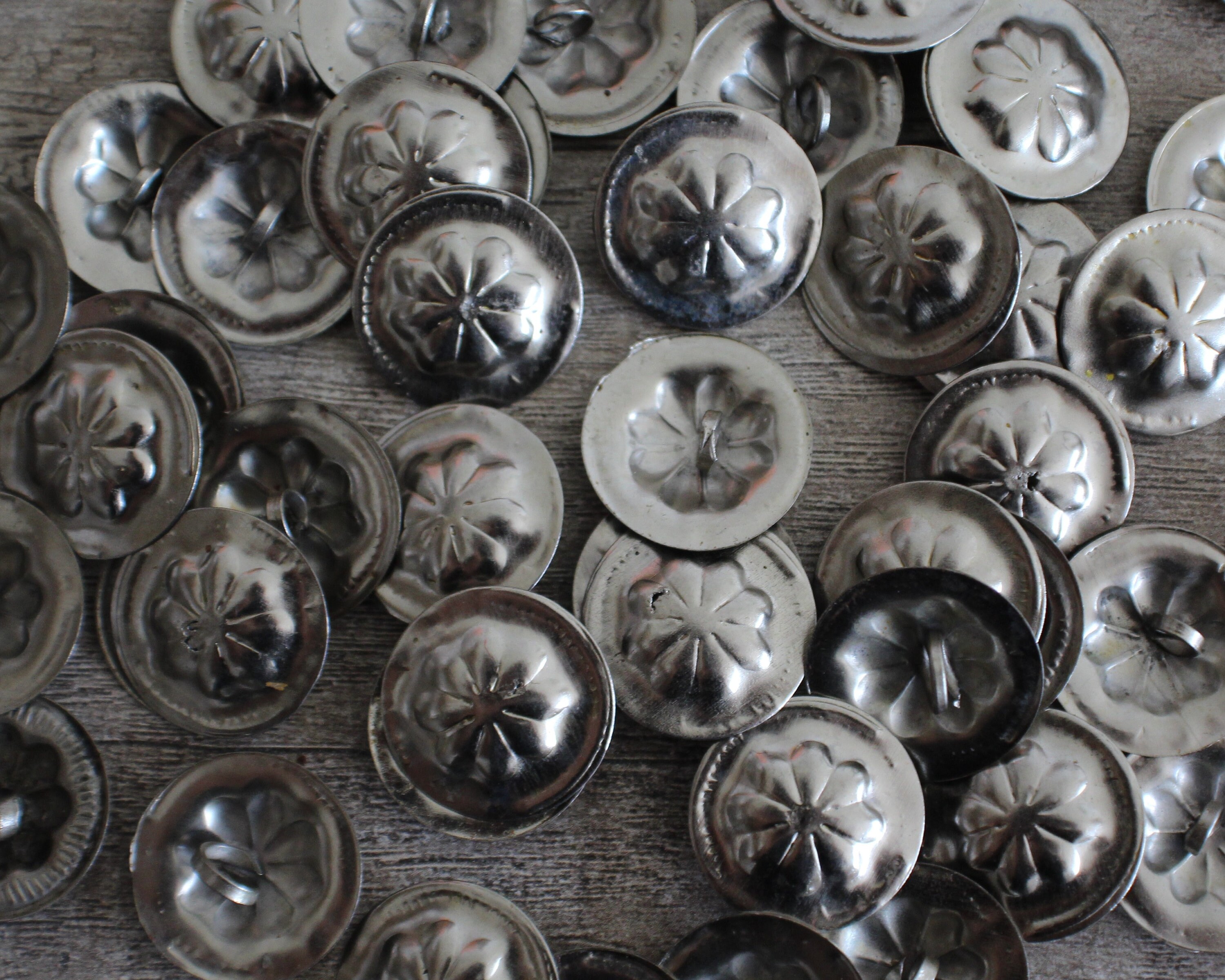Tribe Button Newly Made Silvertone Tribal Buttons 20 Mm Diameter - Etsy