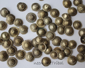 Boutons turkmènes II, boutons tribaux vintage, environ 1,7 à 2 cm de diamètre ; 5220.1