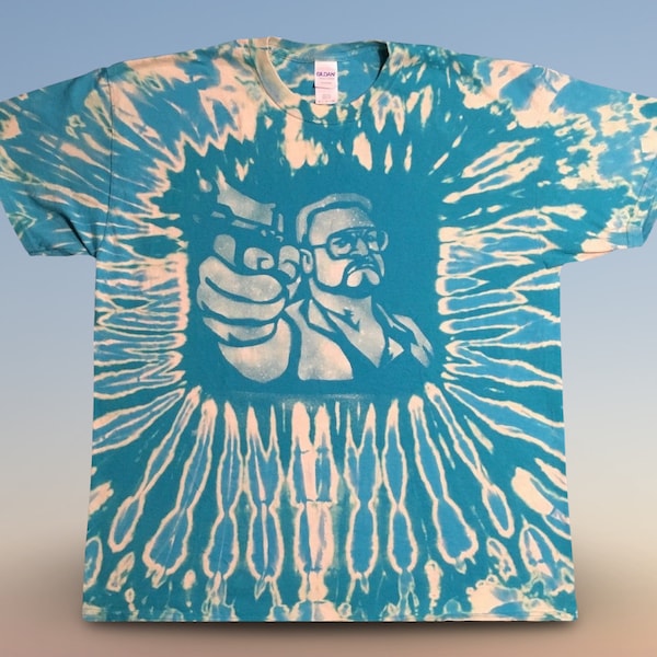 The Big Lebowski reverse dye T-shirt shirt hand made customizable FREE SHIPPING
