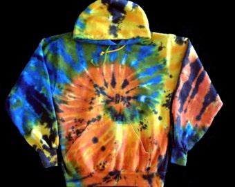 Bluza z kapturem tie-dye wykonana ręcznie, możliwość personalizacji DARMOWA WYSYŁKA Bluza z kapturem tie-dye tie-dye