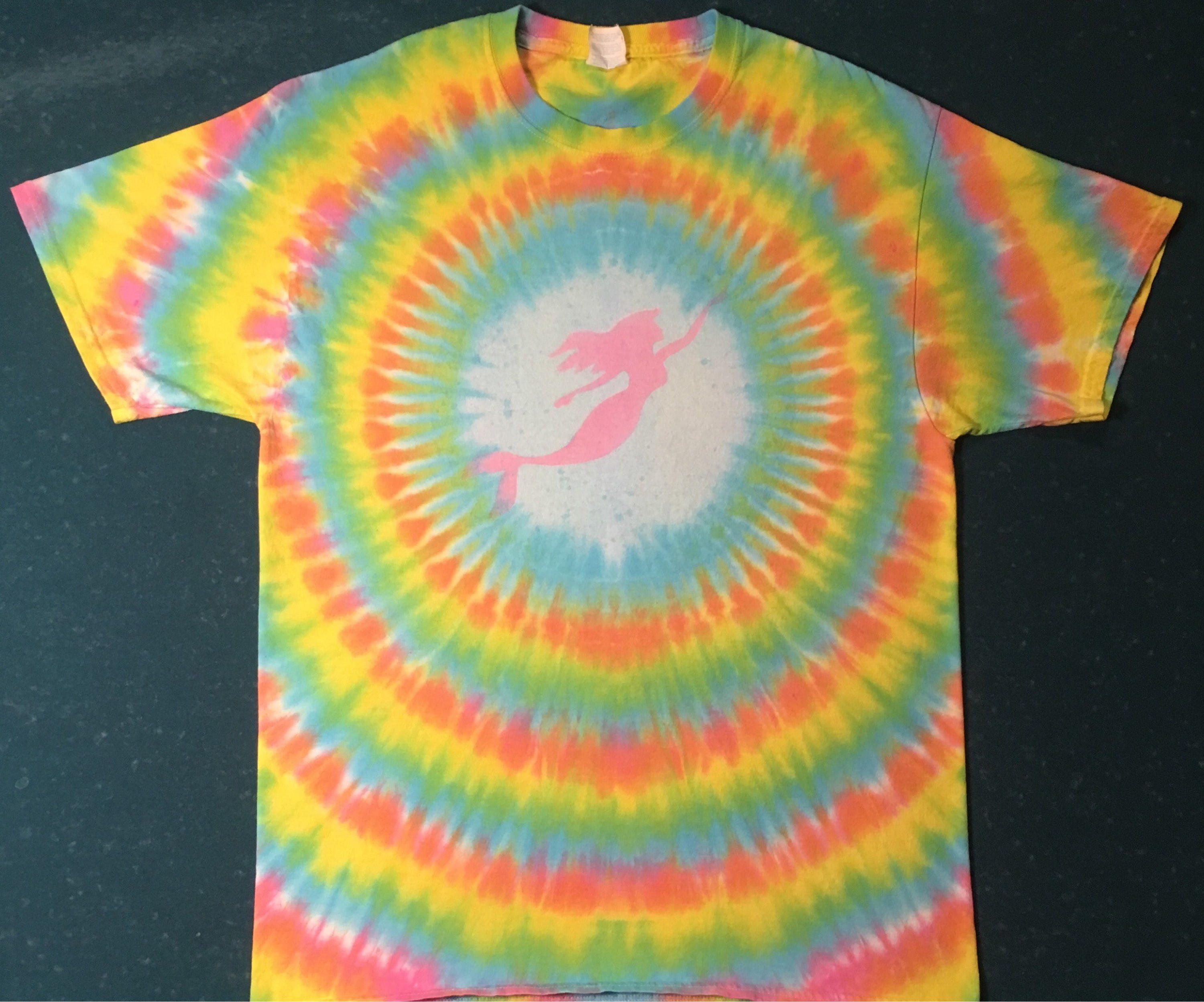 tie dye little mermaid shirt
