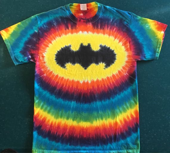 tie dye batman shirt