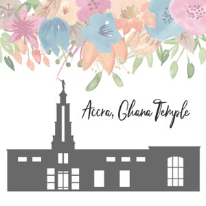 Accra Ghana Temple Silhouette LDS Church of Jesus Christ Clip Art png eps svg dxf Vector