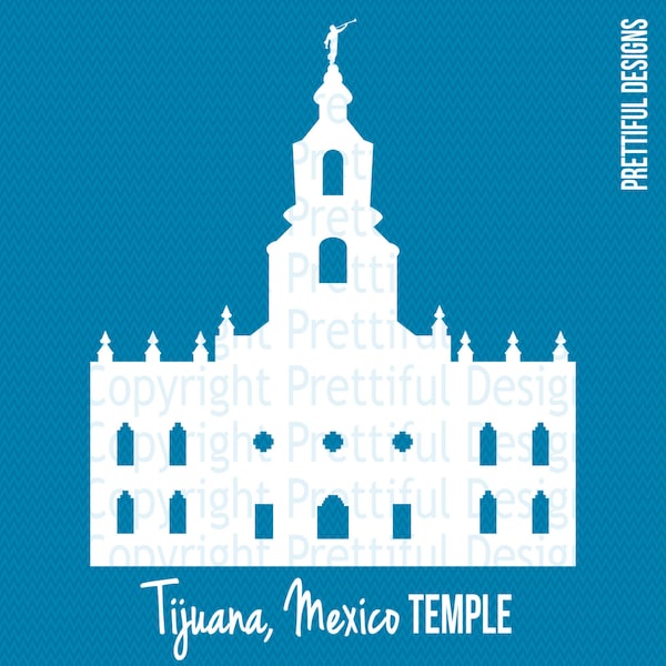 Tijuana Mexico Temple LDS Église de Jésus-Christ Clip Art png eps svg Vector