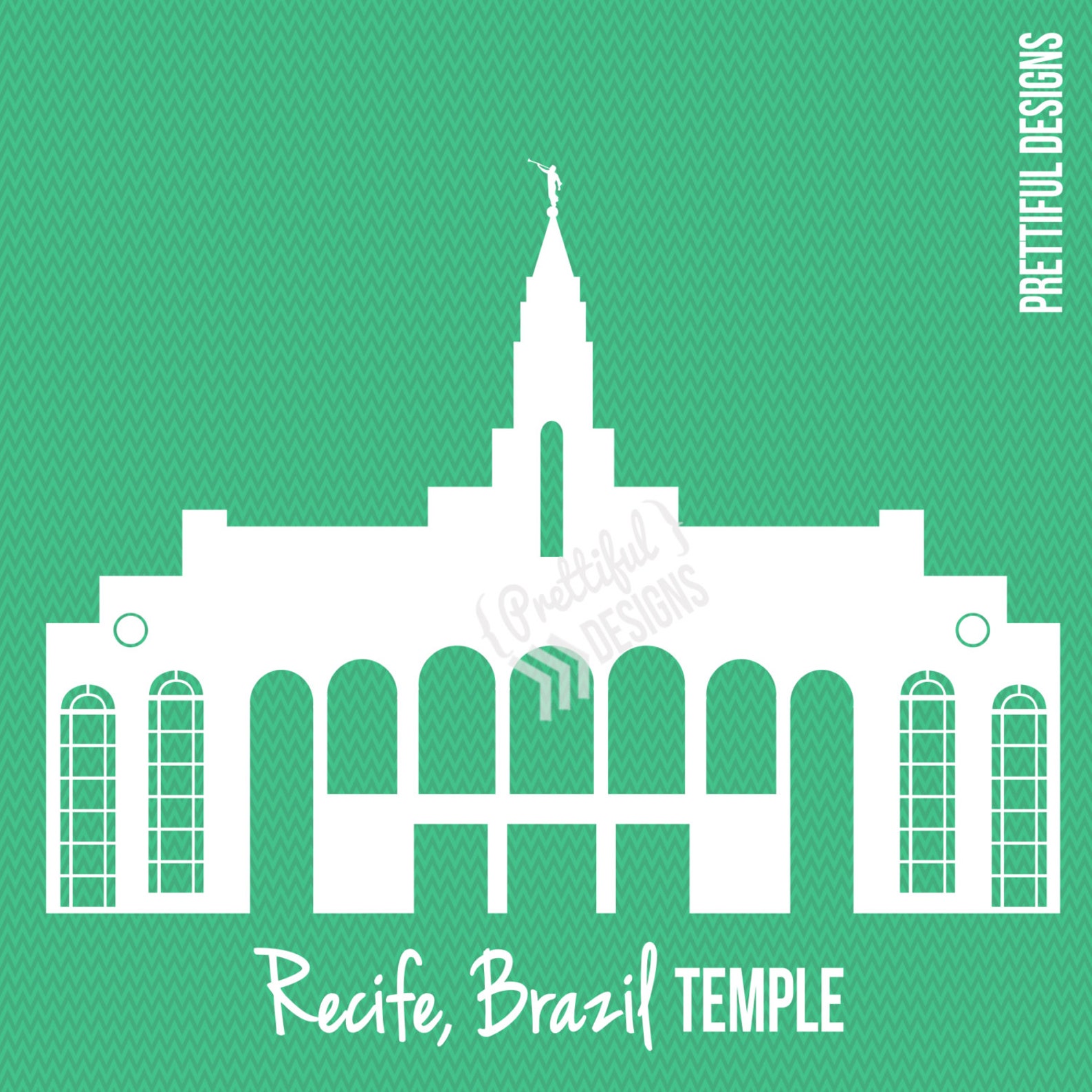 Recife Brasil Templo Silueta SUD Iglesia