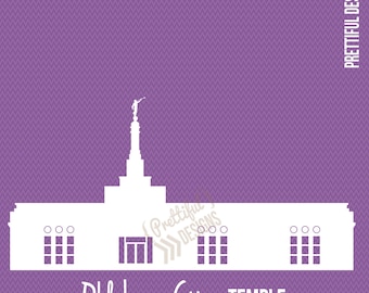 Oklahoma City, Oklahoma Temple Silhouette LDS Church of Jesus Christ Clip Art png eps svg dxf Vector
