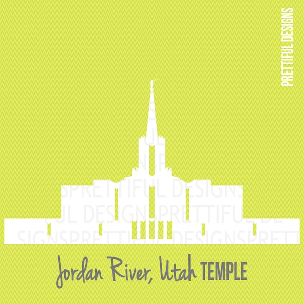 Jordan River Temple Svg Etsy