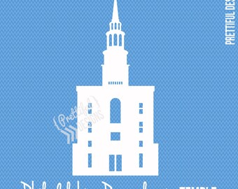 Philadelphia Pennsylvania Temple LDS Church of Jesus Christ Clip Art png eps svg dxf Silhouette Cut File Vector