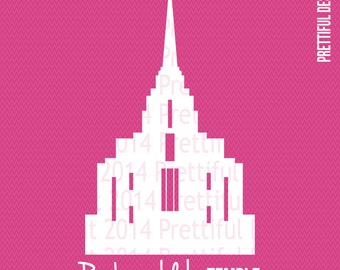 Rexburg Idaho Temple Silhouette LDS Church of Jesus Christ | Etsy