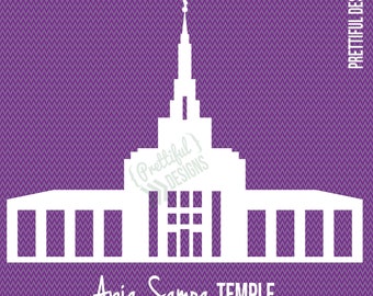 Apia Samoa Temple Silhouette LDS Church of Jesus Christ Clip Art png eps svg Vector